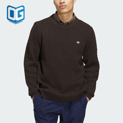Adidas/阿迪达斯正品三叶草男士休闲运动高尔夫圆领针织衫JW9864