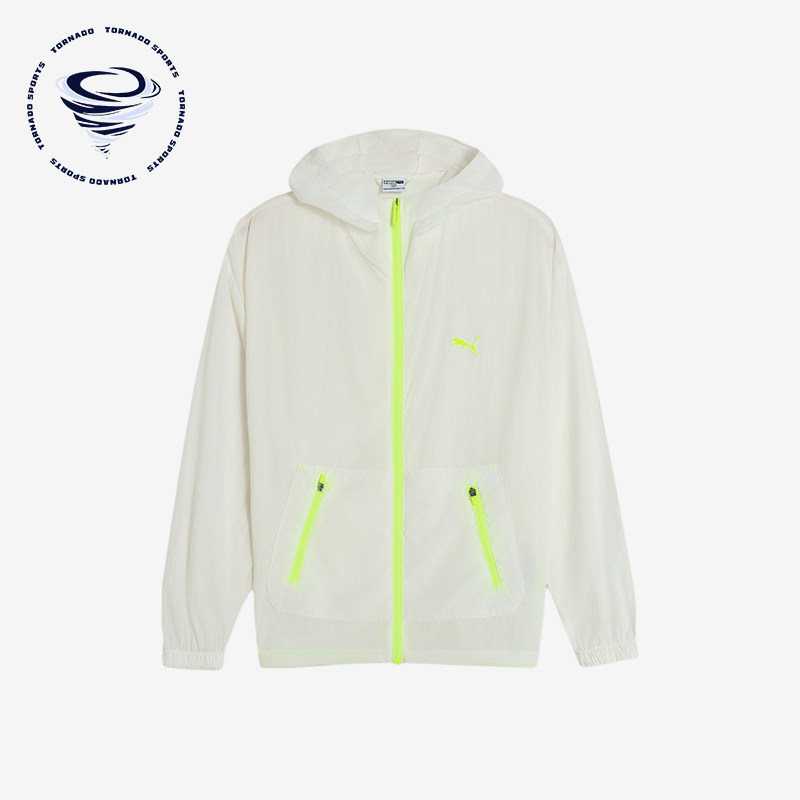 Puma/彪马正品连帽拉链轻量凉感儿童休闲经典舒适防晒衣950433-01