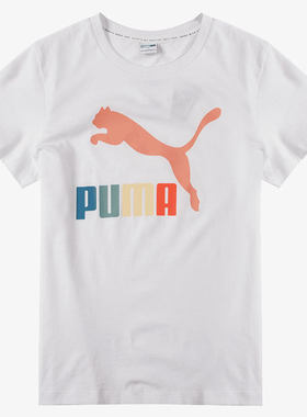 Puma/彪马正品秋冬季新款透气女子运动短袖T恤536349-02