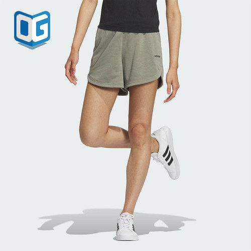 Adidas/阿迪达斯正品新款女灰色轻盈吸湿排汗经典简约短裤JM2238