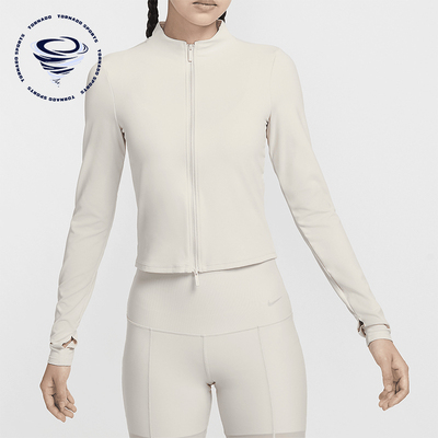 耐克女士健身紧身立领运动外套