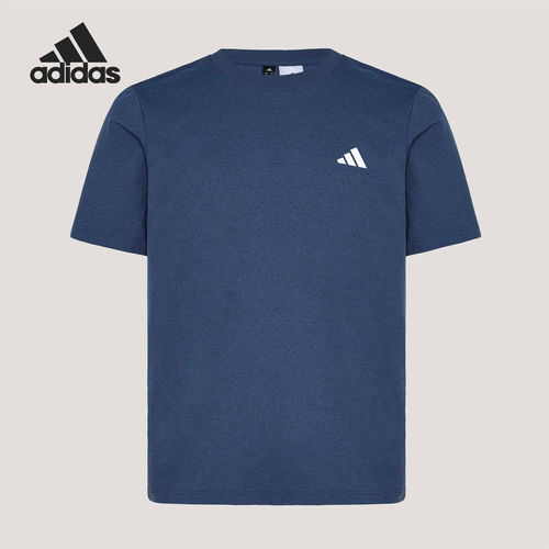 Adidas/阿迪达斯正品春季男士日常耐穿针织透气运动T恤KU6404