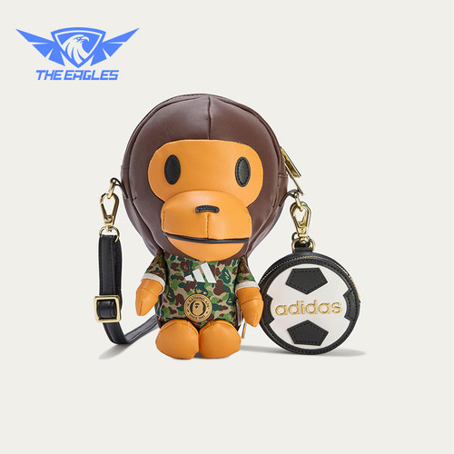 Adidas/阿迪达斯正品三叶草男女运动经典便携玩偶样式挎包JZ7448