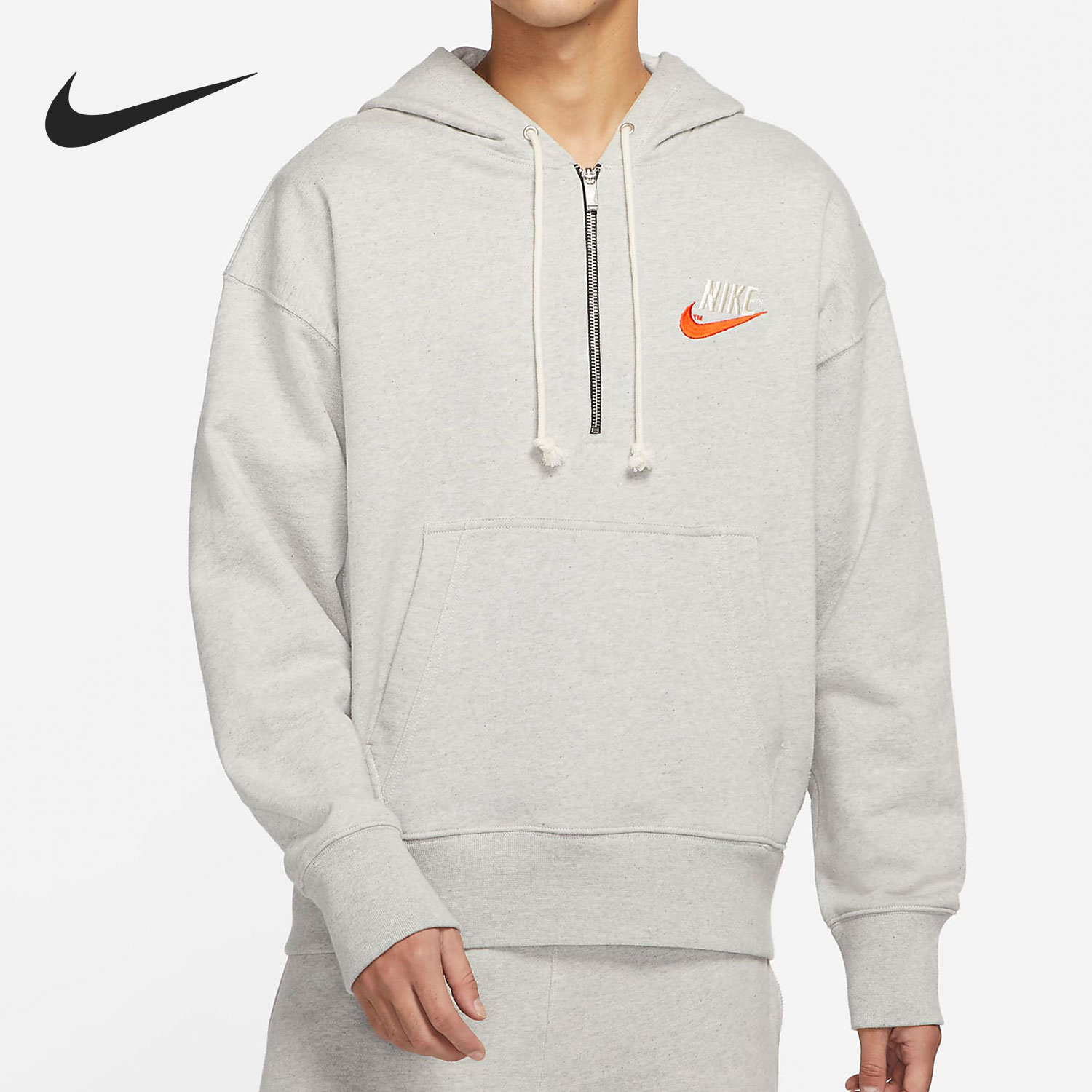 Nike/耐克官方正品2022新款男子半拉链连帽宽松卫衣 DM5280-050
