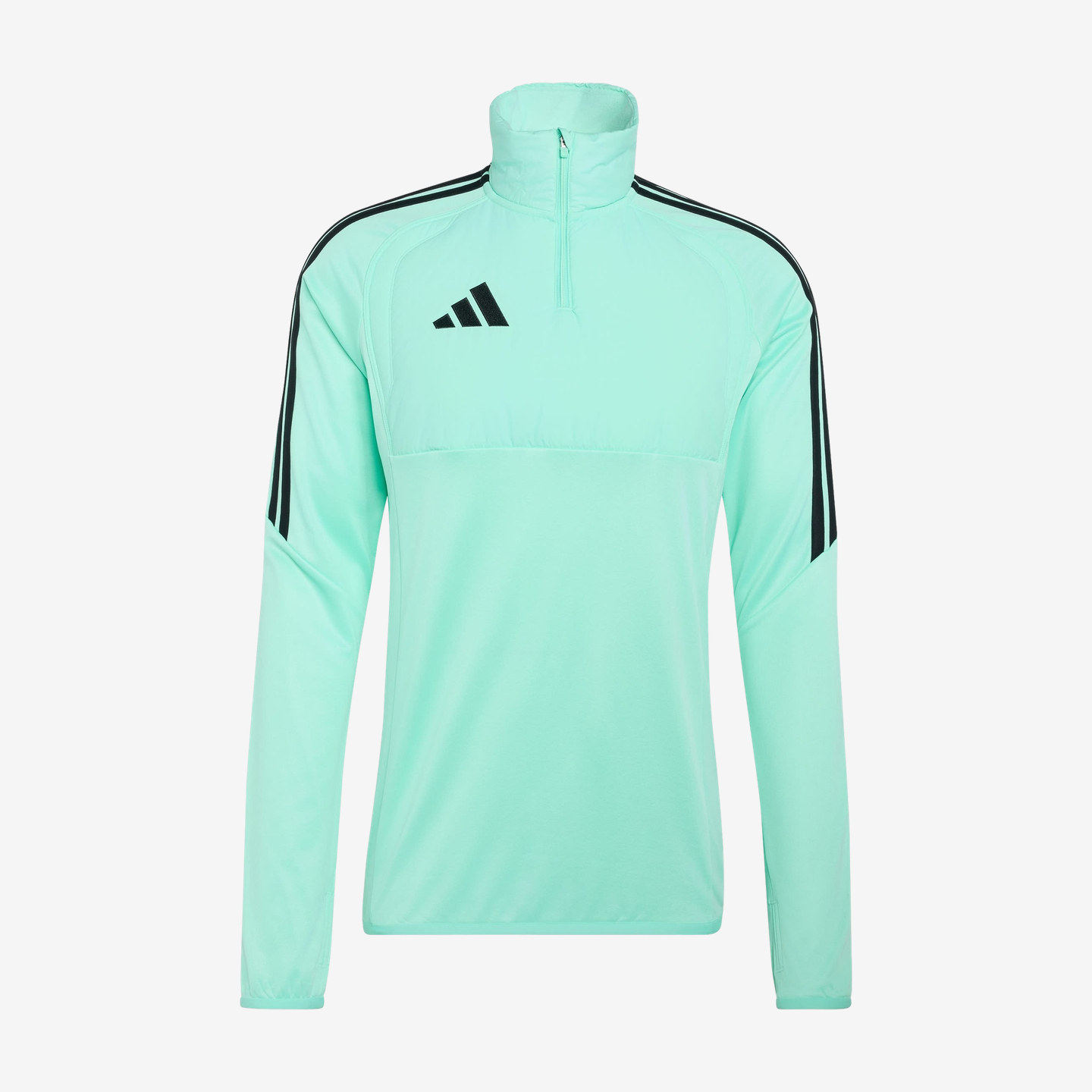 Adidas阿迪达斯正品男子足球刺绣半拉链运动卫衣/套头衫KU7282