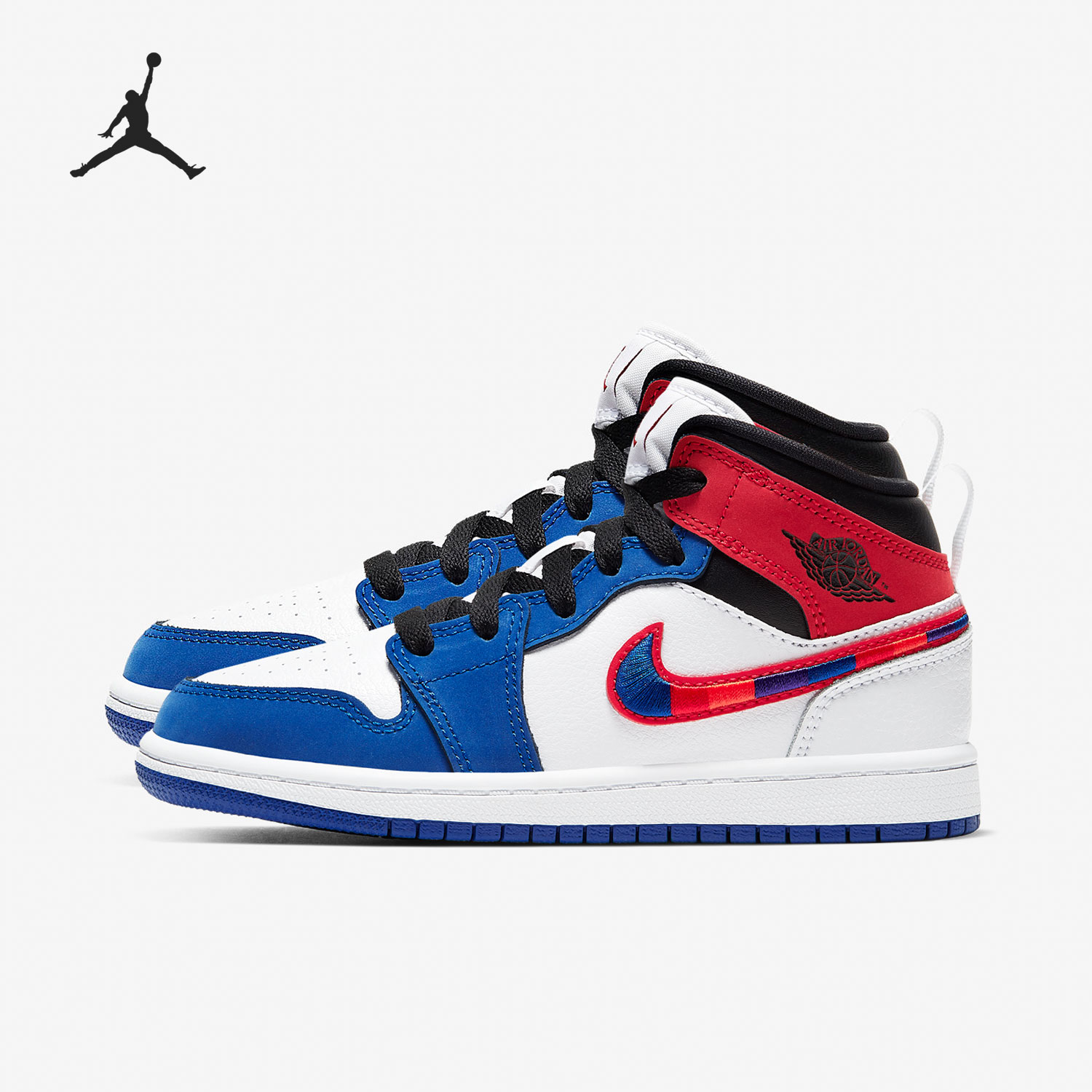 Nike/耐克正品Jordan 1 Mid AJ1大童女子篮球鞋BQ6932-146
