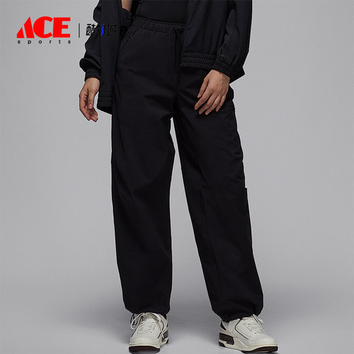 Nike/耐克正品JORDAN女士耐穿梭织宽松运动休闲长裤HQ8893-010