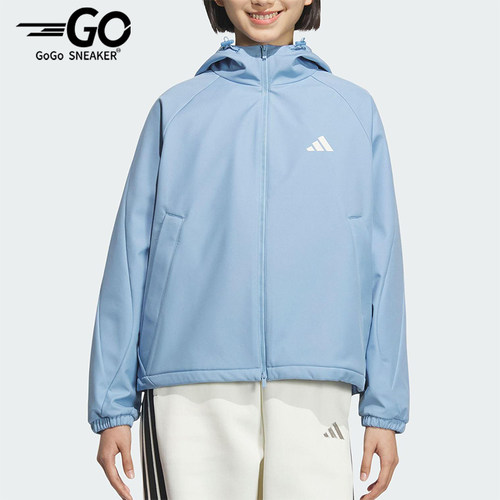 Adidas/阿迪达斯正品SOFTSHELL JACKET女士运动连帽外套KC0087
