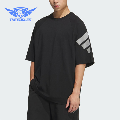 Adidas/阿迪达斯正品2025夏季款男士宽松透气休闲日常短袖KH1485
