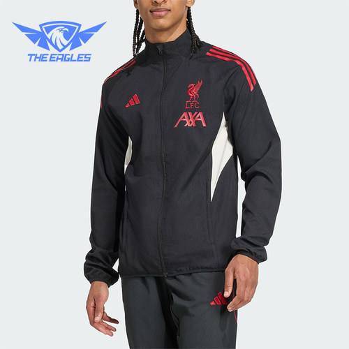Adidas/阿迪达斯正品利物浦男士立领足球运动梭织夹克外套JV6572