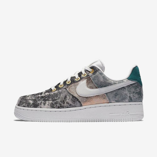 Nike耐克正品Air Force 1 07 LXX女爆裂纹防滑轻便板鞋AO1017-100
