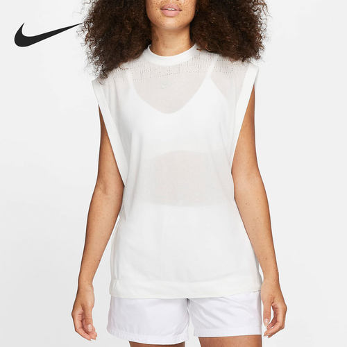 Nike/耐克正品当季新款透气宽松女子运动无袖T恤DM6501-121