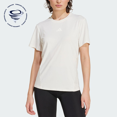 Adidas/阿迪达斯正品2025夏季款女士经典健身运动训练T恤JZ6282