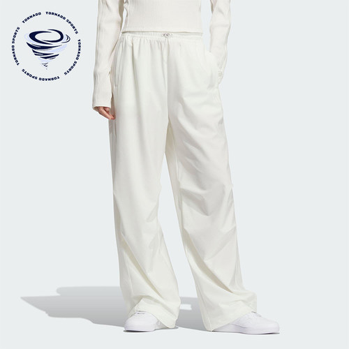 Adidas/阿迪达斯正品2025夏季款女士休闲梭织简约宽松长裤KB7597