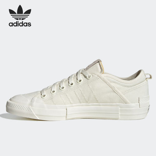 Adidas/阿迪达斯正品三叶草NIZZA 男女经典低帮休闲帆布鞋 GX8545