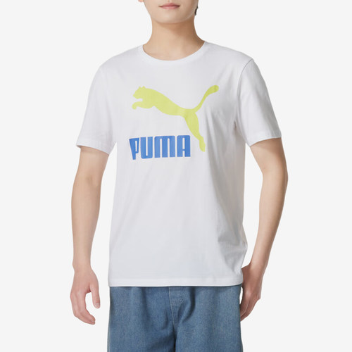 Puma/彪马官方正品2024夏男士运动休闲透气宽松印花短袖621980-57