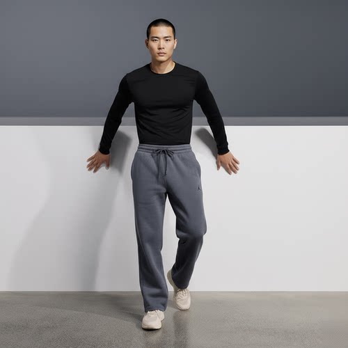 Nike/耐克正品JORDAN男士运动针织刺绣直筒长裤HQ8693-075