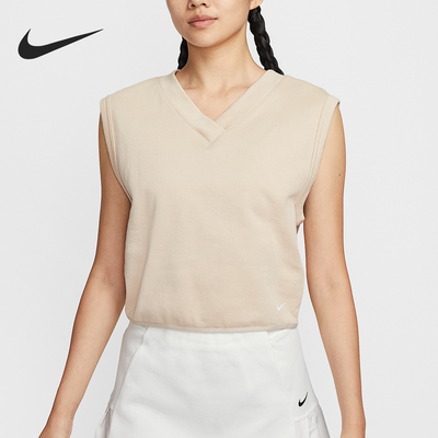 Nike/耐克官方正品2025女士V领套头高尔夫无袖运动T恤IH0940-126