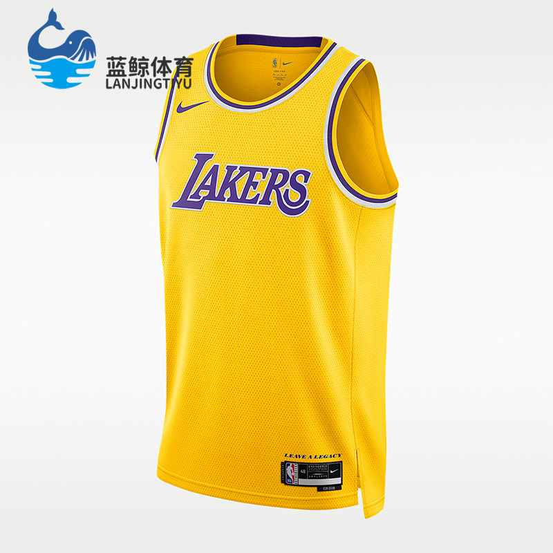 Nike/耐克正品NBASwingman新款男黄紫色经典篮球背心DN2140-728