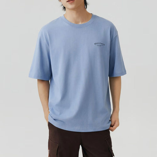 Skechers斯凯奇正品圆领男女短袖透气套头运动T恤L226U068-053K
