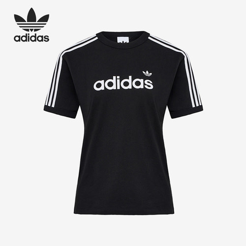 Adidas/阿迪达斯正品三叶草LINEART-SHIRT新款经典短袖T恤HZ9542