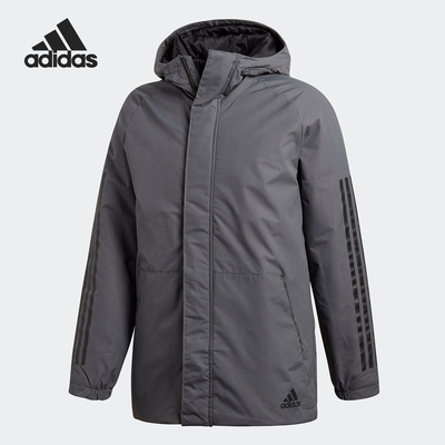 Adidas/阿迪达斯正品运动男士保暖训练连帽夹克棉服CY8641