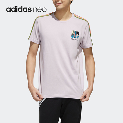 Adidas/阿迪达斯正品 夏季男子新款运动服透气短袖T恤 FK9914