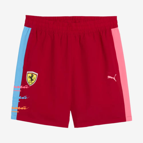 Puma彪马正品Scuderia FerrariMIAMI男五分中腰松紧短裤633407-02