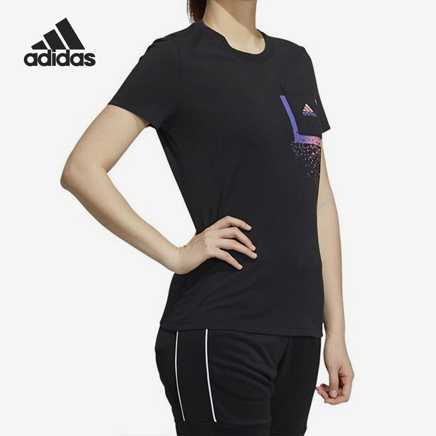 Adidas/阿迪达斯正品夏季新款女子休闲运动短袖T恤 GP0688,运动服/休闲服装,运动T恤,淘宝优惠券,粉丝福利购,淘宝优惠卷