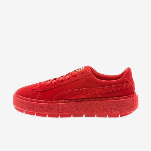 PUMA彪马正品Suede Platform Trace女款低帮耐磨板鞋367045-01