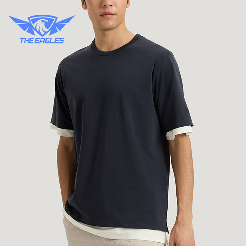 Adidas/阿迪达斯正品COTTON T-SHIRT男士简约日常短袖T恤KG0823