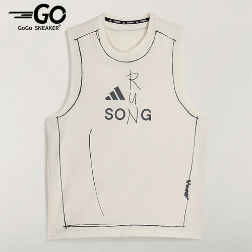 Adidas/阿迪达斯正品夏季男士运动跑步圆领经典舒适背心T恤KT0775