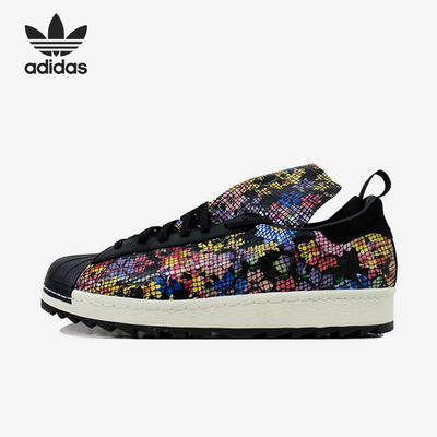 Adidas/阿迪达斯正品三叶草男黑色低帮复古经典日常板鞋S82511