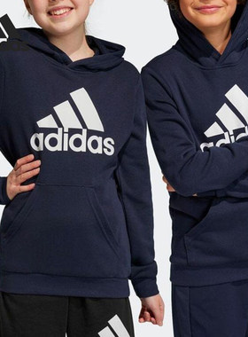 Adidas/阿迪达斯正品运动大童时尚潮流连帽卫衣套头衫IC6833