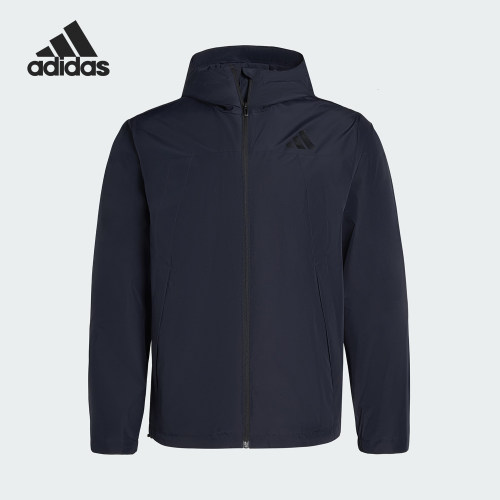 Adidas/阿迪达斯正品V WV JACKET男士连帽拒水运动梭织外套IB7053