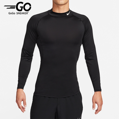 Nike/耐克正品春秋男士运动修身经典印花健身长袖T恤FB7909-010
