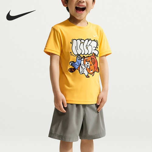 Nike/耐克正品夏季Red Panda婴童短袖短裤运动套装IZ8347-051