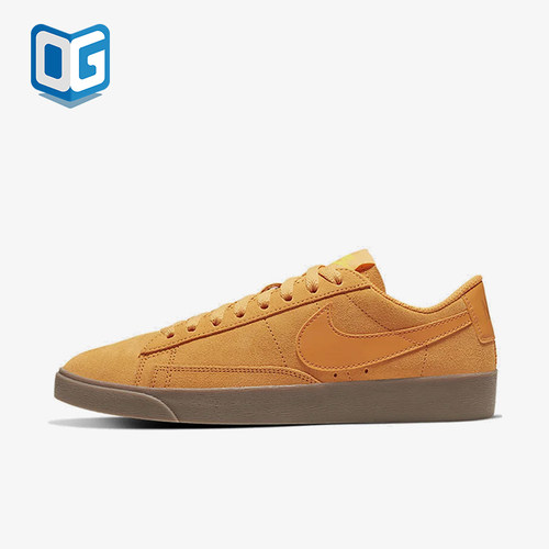 Nike/耐克正品Blazer新款女棕色软底简约经典复古板鞋AV9373-800