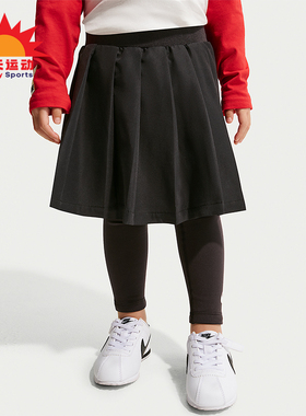 Nike/耐克正品2025冬季款婴童耐穿运动紧身休闲连裤裙IU5443-010