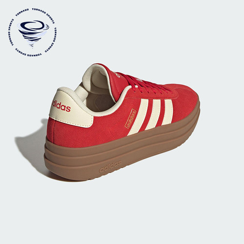 Adidas/阿迪达斯正品VL COURT BOLD女士经典厚底耐磨板鞋KJ6852