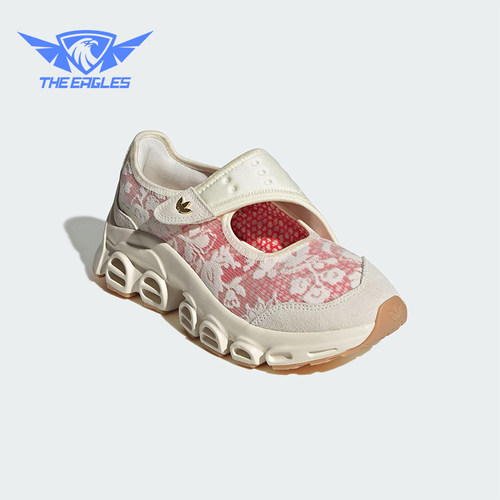 Adidas/阿迪达斯正品三叶草女士镂空时尚经典印花休闲鞋JS1327