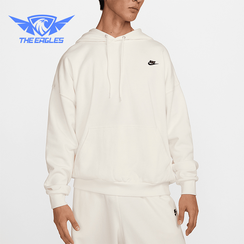 Nike/耐克正品2025男士针织运动宽松连帽经典简约卫衣HJ1817-133