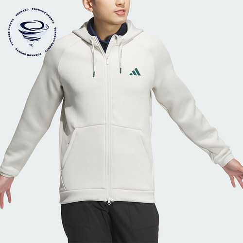 Adidas/阿迪达斯正品新款男士复古拉链连帽夹克外套IX5708