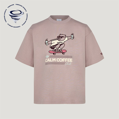 Adidas/阿迪达斯正品三叶草男女经典宽松时尚舒适短袖T恤KY5740