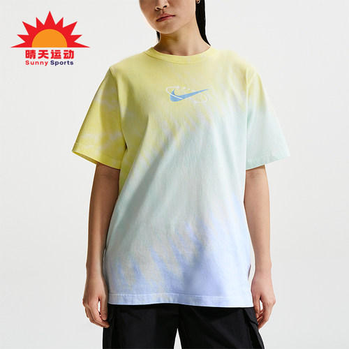 Nike/耐克正品2026夏季女士圆领宽松轻盈运动休闲T恤IR7557-714