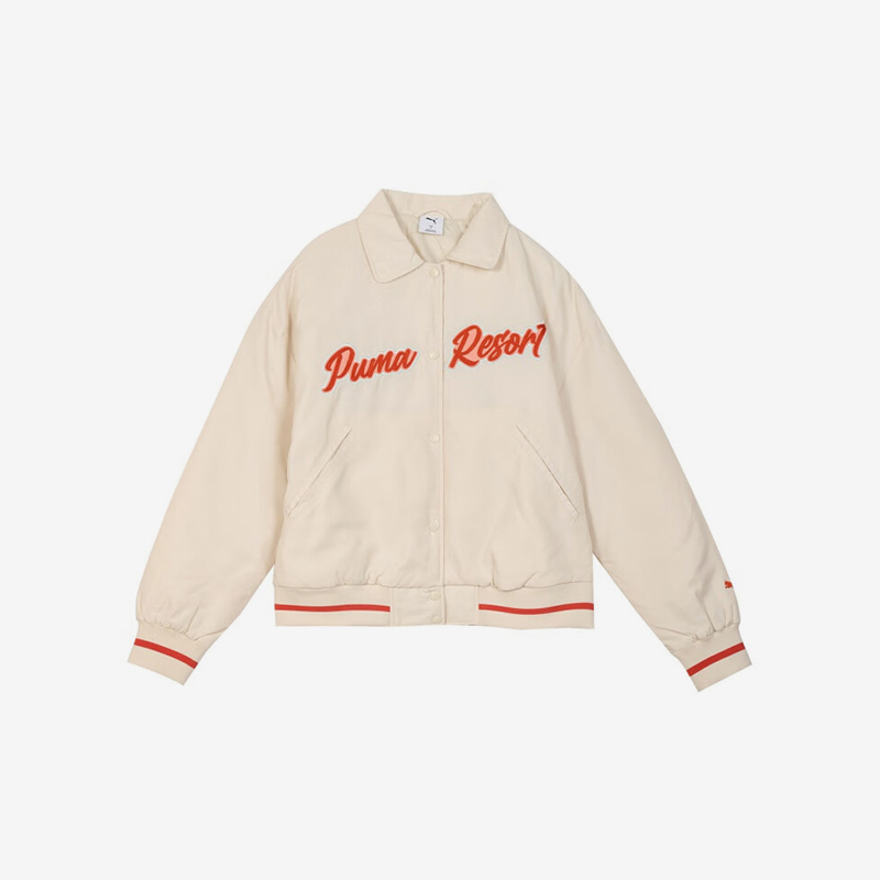 Puma/彪马官方正品新款女士宽松翻领按扣梭织夹克外套632531-87