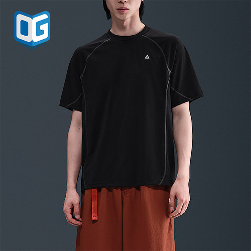 Nike/耐克正品Dri-FIT男士套头针织休闲运动透气短袖HJ2882-010