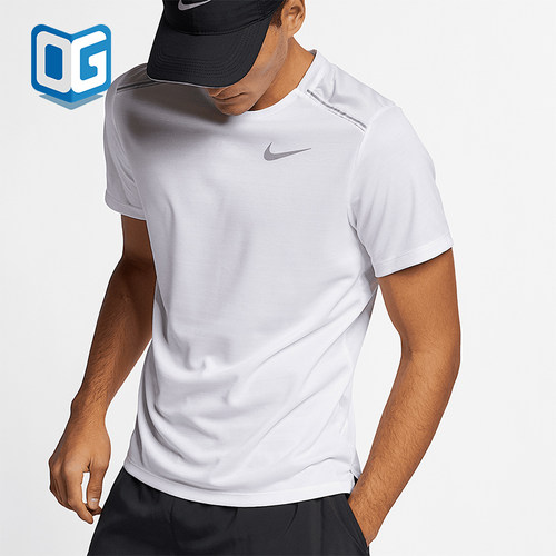 Nike/耐克正品夏季新款男士运动跑步透气训练短袖AJ7566-100