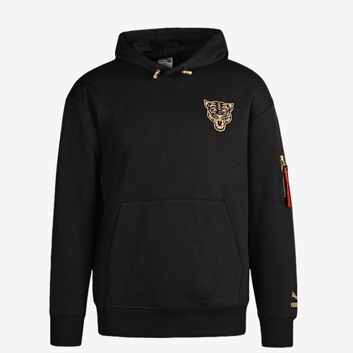 Puma/彪马正品新款男子时尚印花针织连帽套头休闲卫衣536577