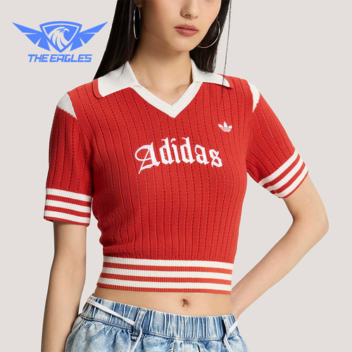 Adidas/阿迪达斯正品三叶草女士修身经典时尚针织POLO衫KT3048